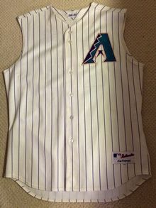 Majestic Arizona Diamondbacks Home Teal Trim Baseball Jersey