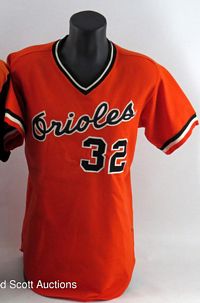 2014 Baltimore Orioles Jersey Worn in 60th Anniversary Ceremonies, Lot  #12680