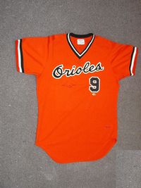 2014 Baltimore Orioles Jersey Worn in 60th Anniversary Ceremonies, Lot  #12680