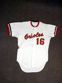 2014 Baltimore Orioles Jersey Worn in 60th Anniversary Ceremonies, Lot  #12680