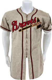 1949 Boston Braves GAMER jersey Horace Partridge Samders A2600