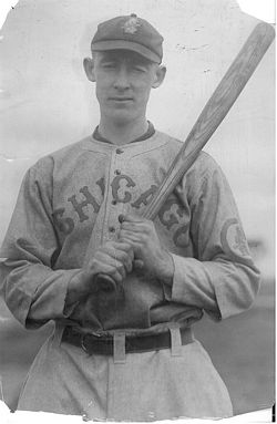 The Cubs bear cub and C logo on the jersey chest during the