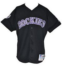 Licensed: MLB Colorado Rockies Logos on Purple by Fabric Traditions -  746356016288