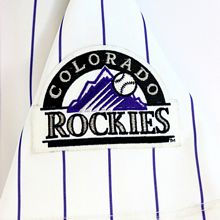 Licensed: MLB Colorado Rockies Logos on Purple by Fabric Traditions -  746356016288