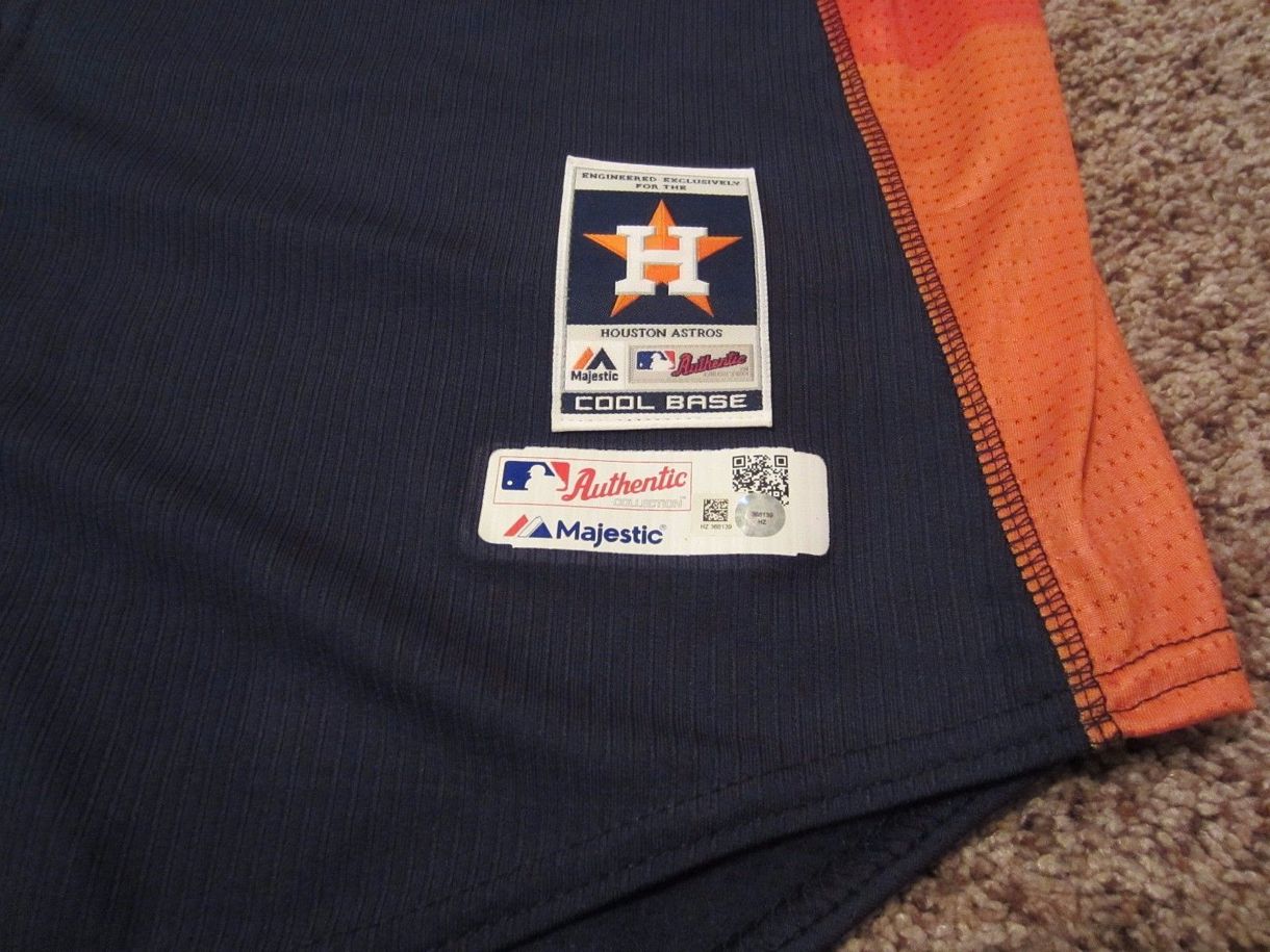 Houston Astros Majestic Official Cool Base Jersey - Gray