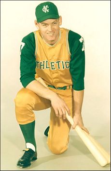 LG833 Original Photo KANSAS CITY ATHLETICS Baseball Athletes in Team  Uniform 