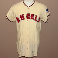 California Angels baseball uniform jersey – Works – Tempe History Museum