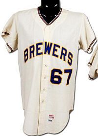 Vintage Jerseys & Hats on X: My favorite thing about the original Milwaukee  @Brewers 1970 uniforms was how they kept the lower case e's from the  Seattle Pilots jerseys and made the