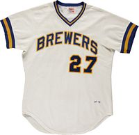 Milwaukee Brewers 1970 road home uniform, This is a highly …