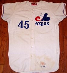 Montreal Expos Lettering Kit for a 1981 Road Jersey 