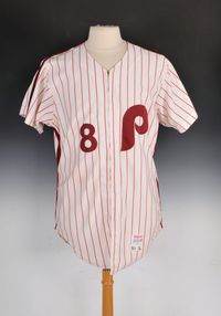 Philadelphia Phillies Authentic Majestic Grey Away Jersey with Centennial  Patch