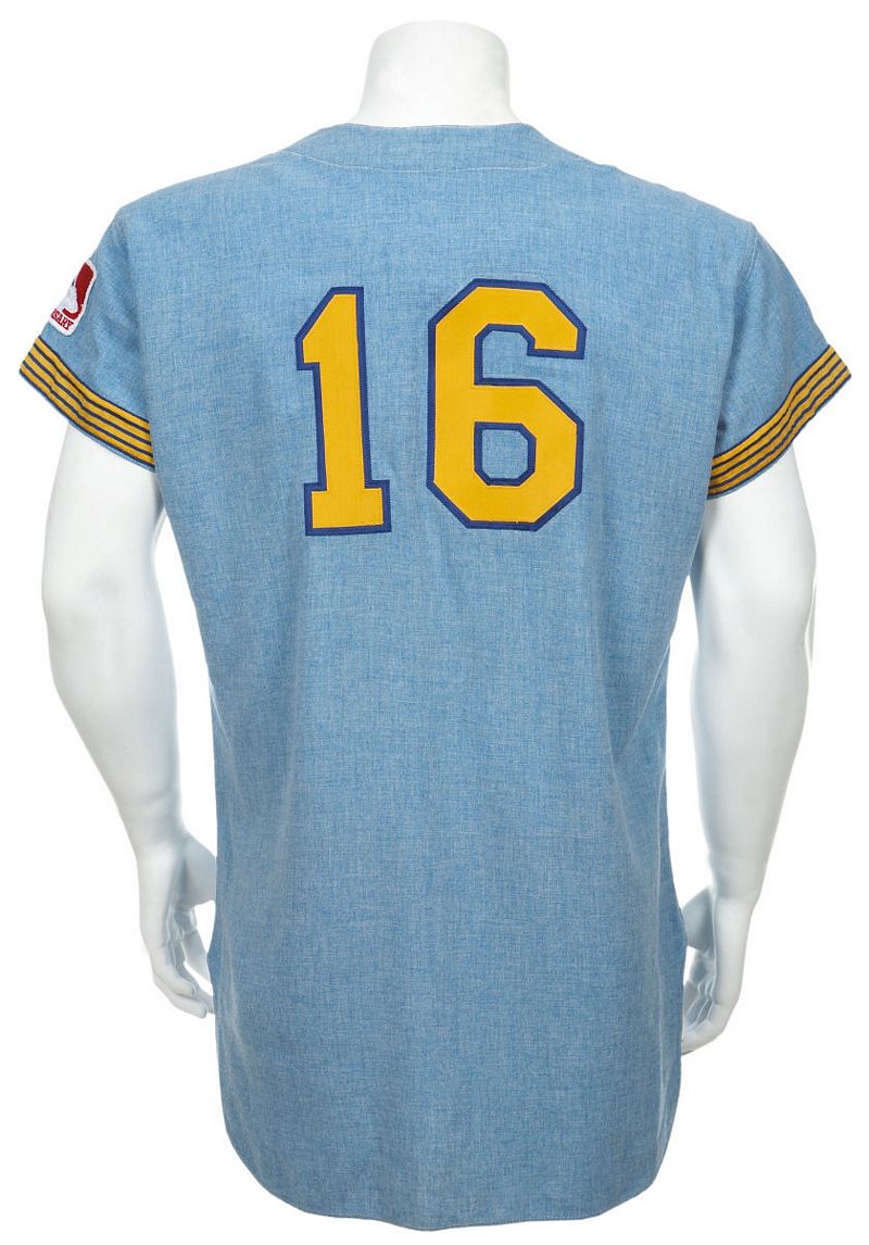 Lot Detail - 1969 Seattle Pilots Spring Training Clinton Pilots Game Worn  Home Jersey (MEARS LOA)