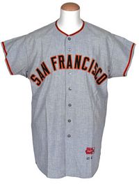 San Francisco Giants Uniform History 1958-1982 Click to view