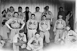 A team picture of the St. Louis Browns, Sept. 30, 1953, just