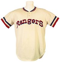 The Jersey Logo of the Texas Rangers (AL) from 1994-2000 #Texas