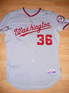 MLB Washington Nationals 2007 uniform original art – Heritage Sports Art
