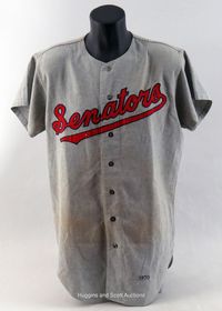 Washington Senators 1959 uniform artwork, This is a highly …