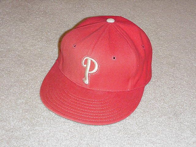 Vintage 1960s Philadelphia Phillies KM Game Model Baseball Hat Cap