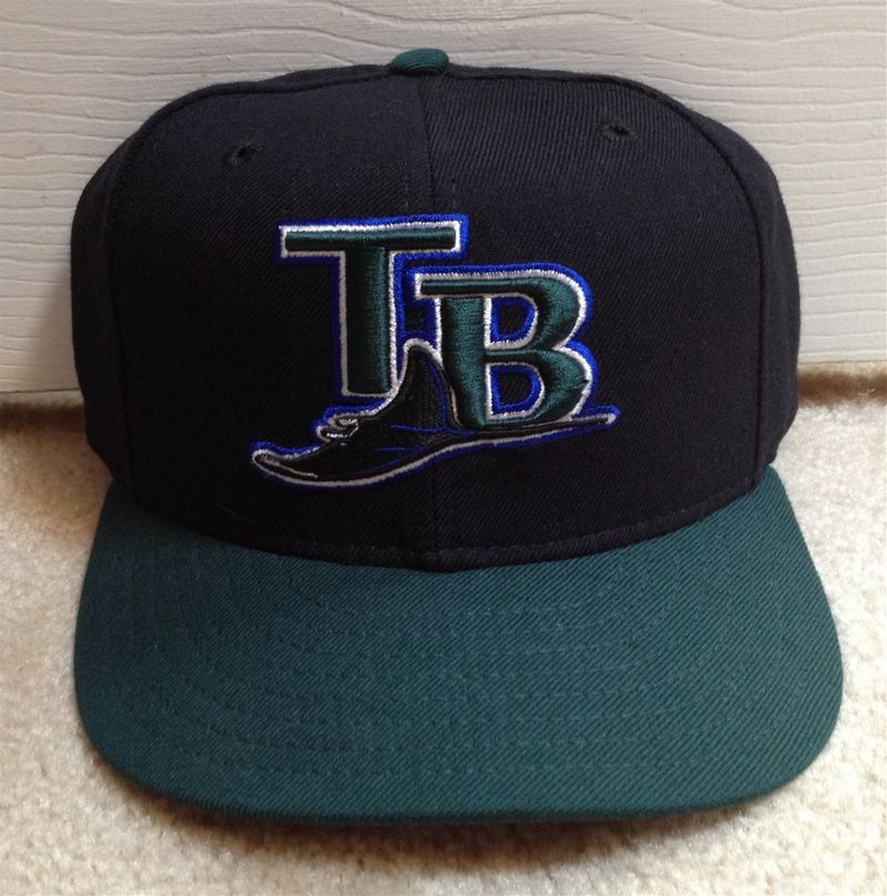 New Era 59FIFTY Tampa Bay Rays Inaugural Patch Jersey Hat - Green, Black Green/Black / 7 1/4