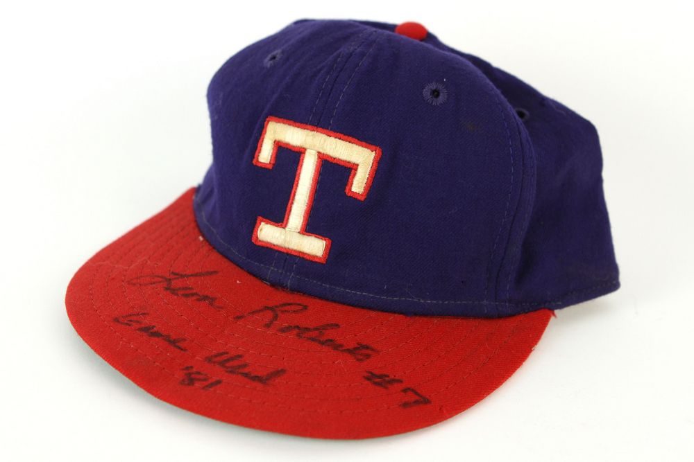 Texas Rangers Hat Cap Dallas Jesuit College School Logo MLB Not